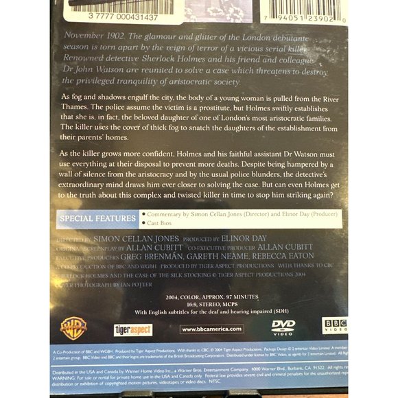 Sherlock Holmes and the Case of the Silk Stocking DVD Movie Rupert Everett - Picture 4 of 4